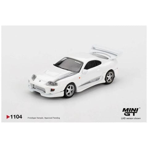  Mô hình xe Mini GT CARD version MGT01104 Toyota Supra VeilSide Combat V-I White 