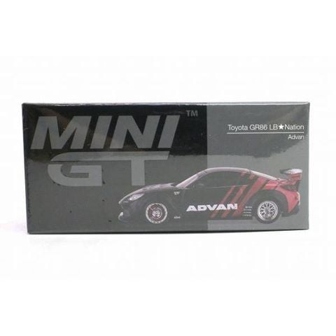  Mô hình xe Mini GT BOX version MGT01173 Toyota GR86 LB★Nation Advan 
