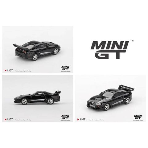  Xe Mini GT Card Version MGT01107 Toyota Supra VeilSide Combat V-II Black 