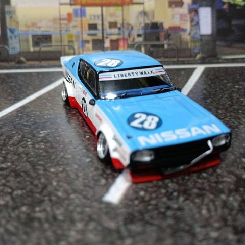  Mô hình xe Mini GT Box Version MGT01212 Nissan Skyline Kenmeri Liberty Walk Nissan Racing '75 concept 