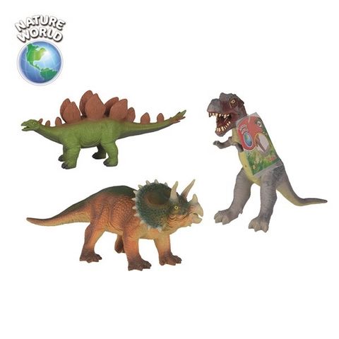 104347102 Đồ Chơi Khủng Long NATURE WORLD Soft Dino, 3-ass. 