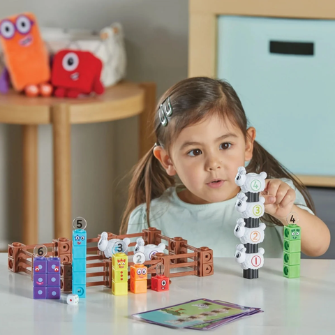 96093 Bộ học toán cùng trang trại cừu MathLink Cubes Numberblocks Sheep Farm Activity Set 