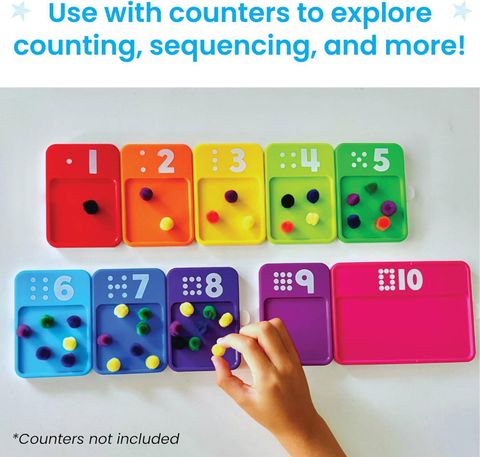  96237 Bộ học toán Sensory Number Trays 