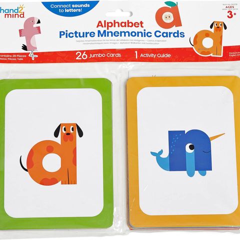  Bộ thẻ học chữ cái 96238 Picture Mnemonic Card Set 