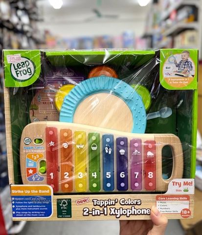  80-615600 Leapfrog Đàn xylophone bằng gỗ 2 trong 1 đa sắc màu 