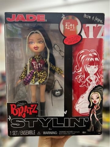  Búp bê Bratz Stylin' Jade Fashion Doll with Customizable T-Shirt for You 