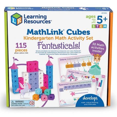  Learning Resources MathLink Cubes Kindergarten Math Activity Set: Fantasticals! 