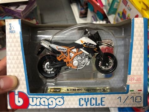  Mo hinh xe KTM 990 Supermoto R mau den ty le 1/18-51000 