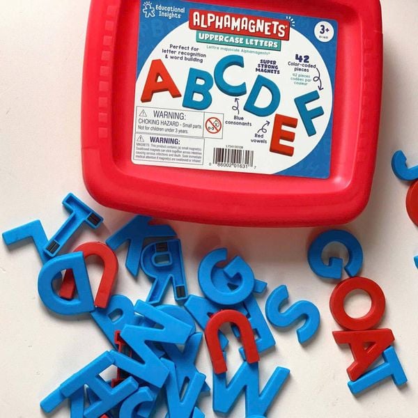 1631 Bộ chữ cái hoa nam châm- Alphamagnets Uppercase 42 chi tiết