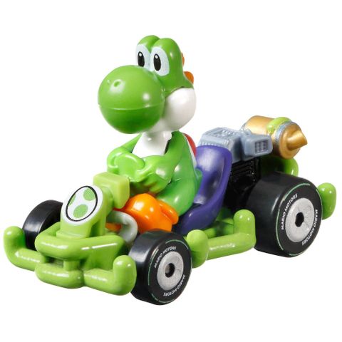  Xe mô hình Hot Wheels MarioKart Yoshi with Pipe Frame Kart 