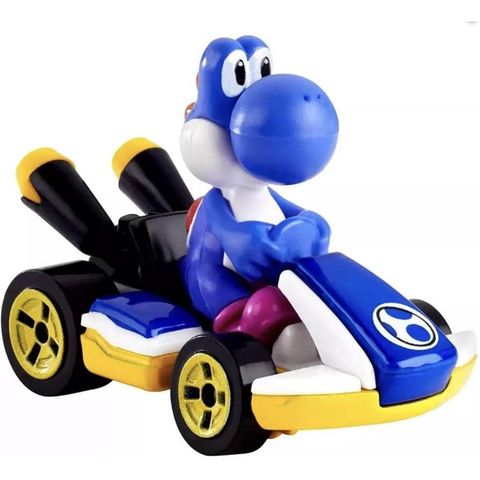  Mô hình xe Hot Wheels Mario Kart Blue Yoshi Standard Kart 