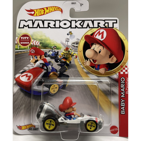  Mô hình xe Hot Wheels Mario Kart Baby Mario 
