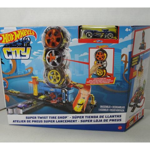  Trạm vận chuyển 3 lốp xe xoay vòng Hot Wheels HDP02 