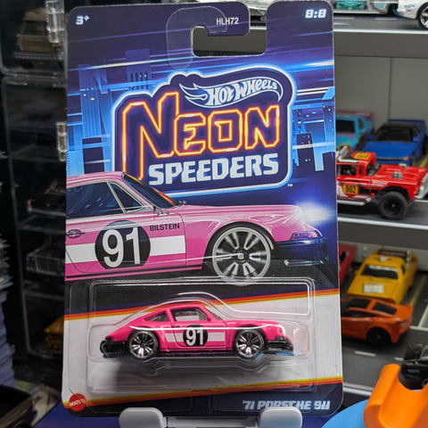  JKY00 Siêu xe HW Neon Speeders - 71 PORSCHE 911 (CHASE) 