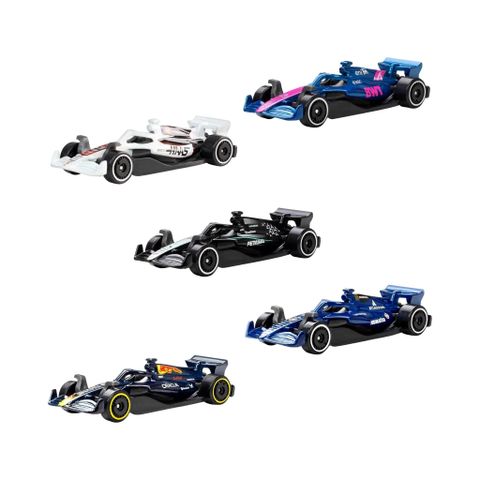  Bộ 5 xe mô hình JLN11 Hot Wheels Basic Car F1 5 Car Pack 