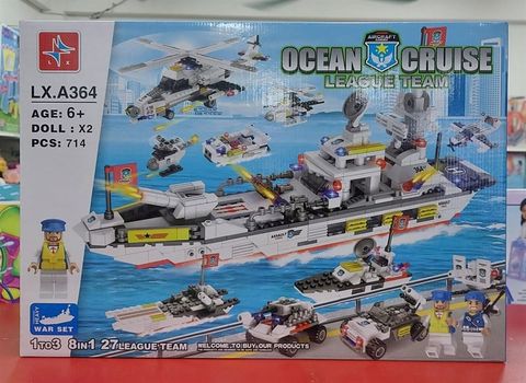  23win08 com Lắp Ráp Cảnh Sát Đặc Nhiệm 8 Trong 1 (714 mảnh)- LXA364 