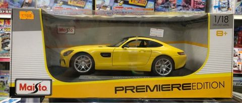  Xe mo hinh trung bay Die cast Mercedes AMG GT Yellow 1:18 