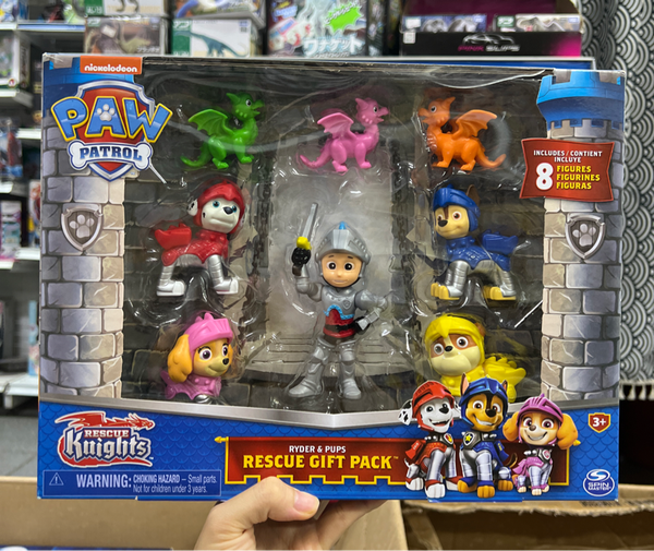  6062122 -Paw Patrol, Rescue Knights Ryder and Pups Figure Gift Pack 
