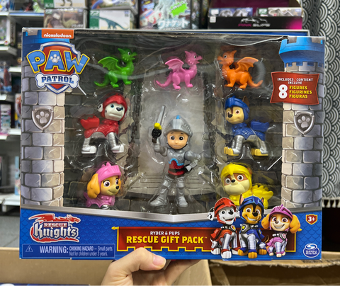  6062122 -Paw Patrol, Rescue Knights Ryder and Pups Figure Gift Pack 