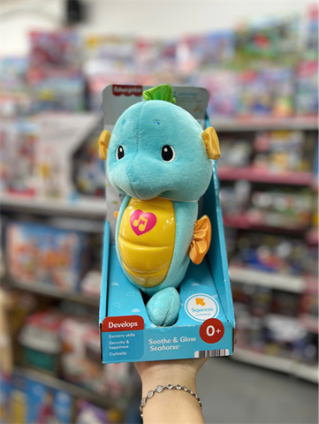  DGH78 Fisher-Price Soothe N' Glow Crib Toy - Seahorse Blue 