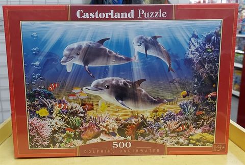  B52547 Xếp hình puzzle Dolphins Underwater 500 mảnh Castroland 