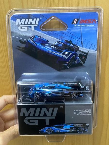  Mini GT CARD Ver MGT01056 Acura ARX-06 GTP #10 Wayne Taylor Racing with Andretti 2024 IMSA Daytona 24 Hrs 
