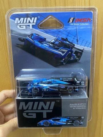  Mini GT CARD Ver MGT01056 Acura ARX-06 GTP #10 Wayne Taylor Racing with Andretti 2024 IMSA Daytona 24 Hrs 