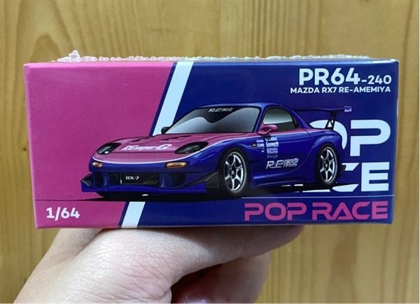  Pop Race PR640240 MAZDA RX7 RE-AMEMIYA - BLUE/PINK 