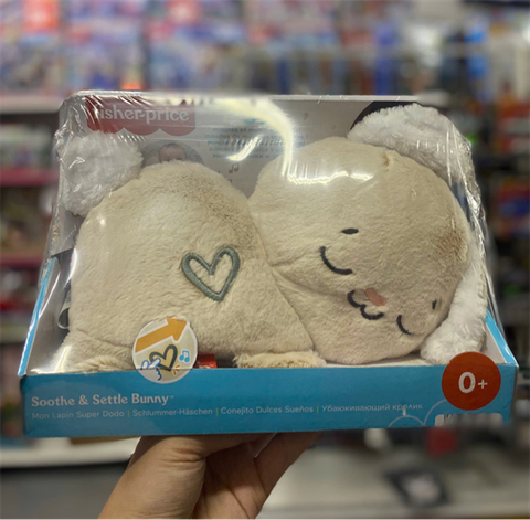 Thỏ bông ru ngủ HXG97 Fisher Price Baby Sound Machine Soothe & Settle Bunny 