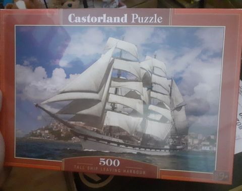  B52851 Xếp hình puzzle Tall Ship Leaving Harbour 500 mảnh Castroland 