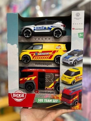  203712028038 Bộ 3 Đồ Chơi Xe Cứu Hộ DICKIE TOYS SOS Team 