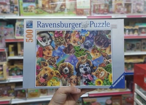  Ravensburger Animal Selfia 500pc Jgsaw Puzzle 
