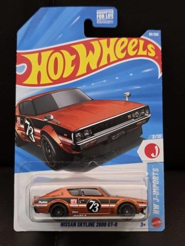  Mô hình xe JMX12 Hot Wheels Nissan Skyline 2000GT-R Orange 