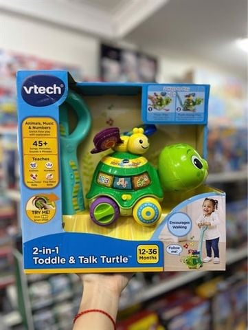  VTECH 2-IN-1 TODDLE AND TALK TURTLE 