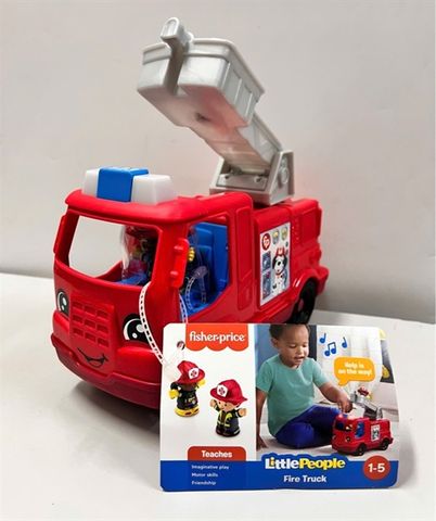  Fisher-Price Little People Fire Truck Musical Toddler Toy 