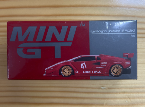  Mini GT MGT01100 Lamborghini Countach LB-WORKS Red 