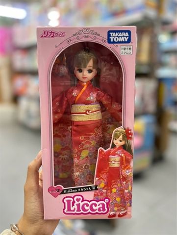  LD-30 Licca-chan Doll Kimono Red Dress-up 