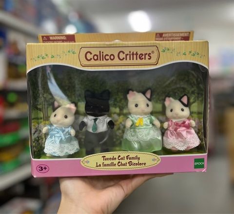  Calico Critters Tuxedo Cat Family 