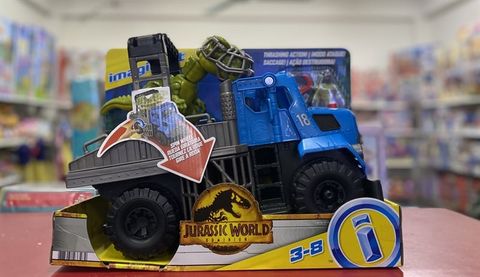  Jurassic World -GVV50 Dominion Imaginext Break Out Dino Hauler Figure Set 
