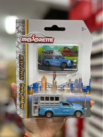  212053056T11 Xe Mô Hình MAJORETTE Isuzu D-Max Song Teaw Blue Edition 