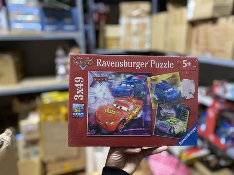 RV09305 2 Xếp hình puzzle cars 3 bộ 49 mảnh Ravensburger 