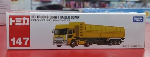  Tomica 147 UD Tracks Quon Trailer Dump Die-Cast Model Length 12cm 