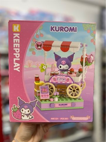  Đồ Chơi Lắp Ráp KEEPPLAY Sanrio Kuromi - Strawberry Store K20870 