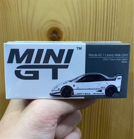  Xe Mini GT MGT00953 Mazda AZ-1 Liberty Walk LB40 White 2024 Tokyo Auto Salon 