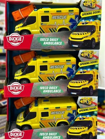  203713014 Đồ Chơi Xe Cứu Thương DICKIE TOYS Iveco Daily Ambulance 