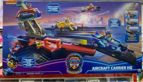  Bộ đồ chơi Paw Patrol The Mighty Movie Aircraft Carrier HQ 