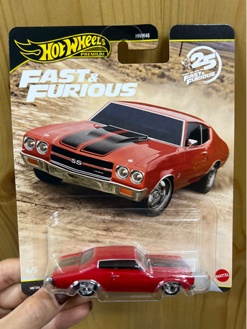  JHW73 Hot Wheels Premium Fast&Furious 1970 CHEVROLET CHEVELLE SS 