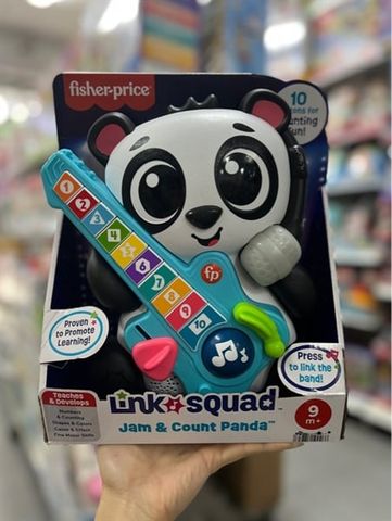  HTX00 Fisher-Price Link Squad Jam & Count Panda Baby Learning Toy with Music & Lights 