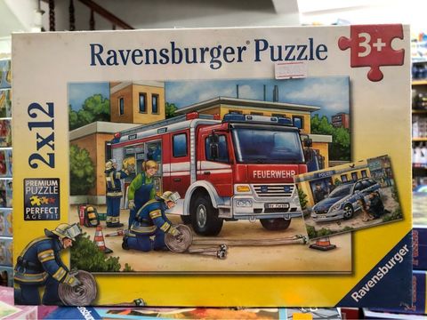  RV07574 4 Xếp hình puzzle Cứu hoả 2 bộ 12 mảnh Ravensburger 