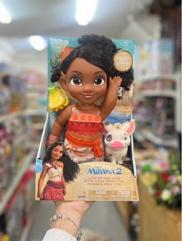  Disney Moana 2 Little Sis Simea Doll & Pua Figure 